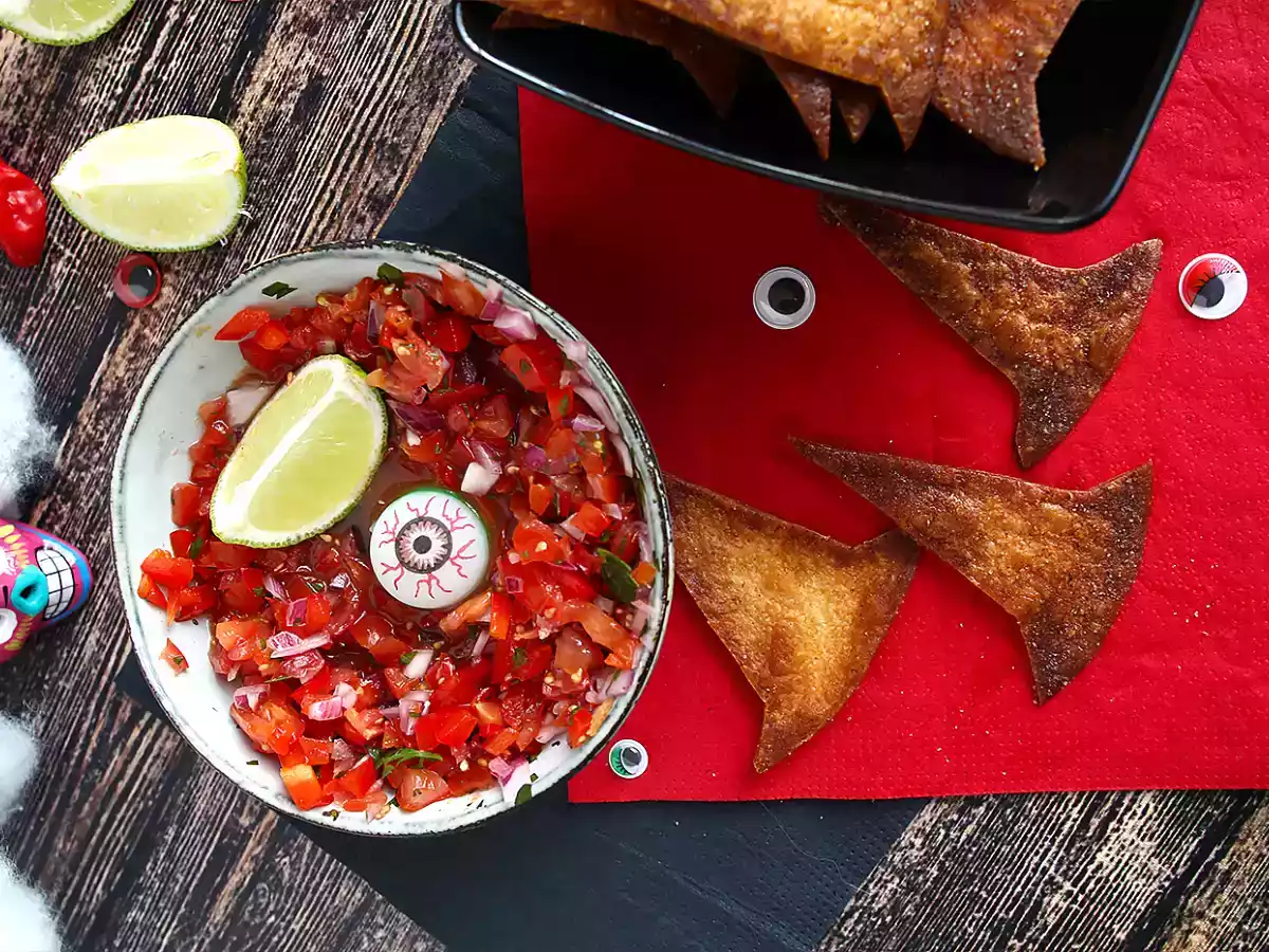 Chapeaux de sorcière apéros - tortilla chips - photo 4