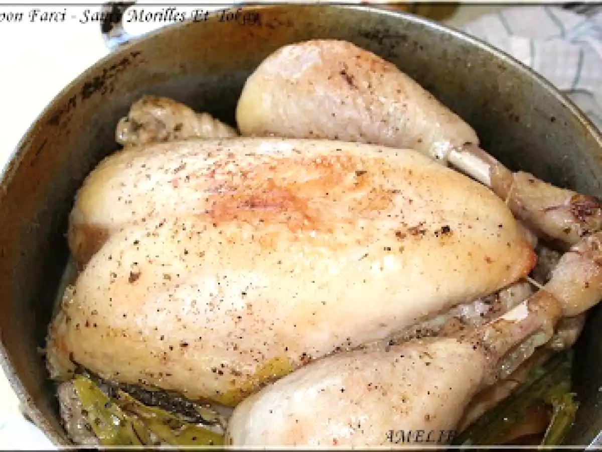 CHAPON FARCI - SAUCE MORILLE ET TOKAY - photo 2