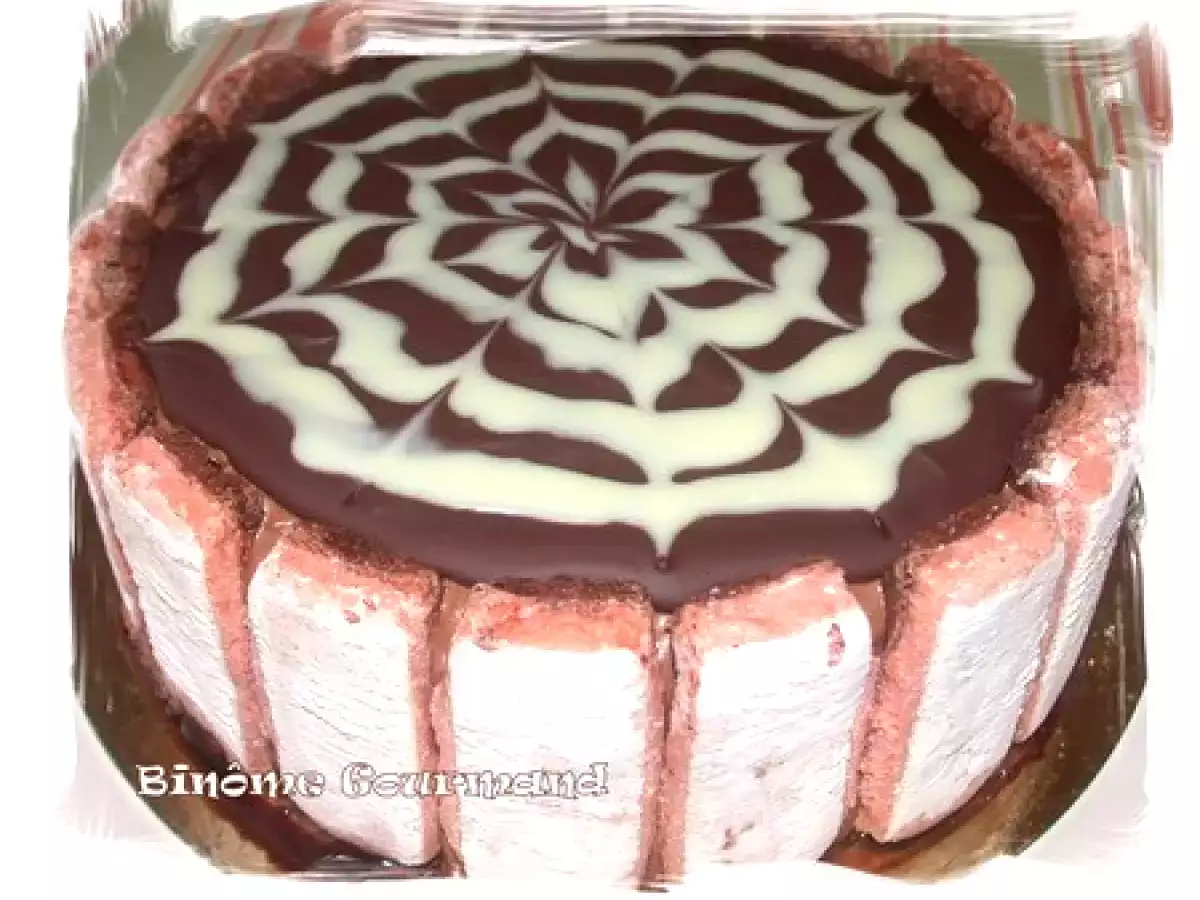 Charlotte au chocolat et à la noisette