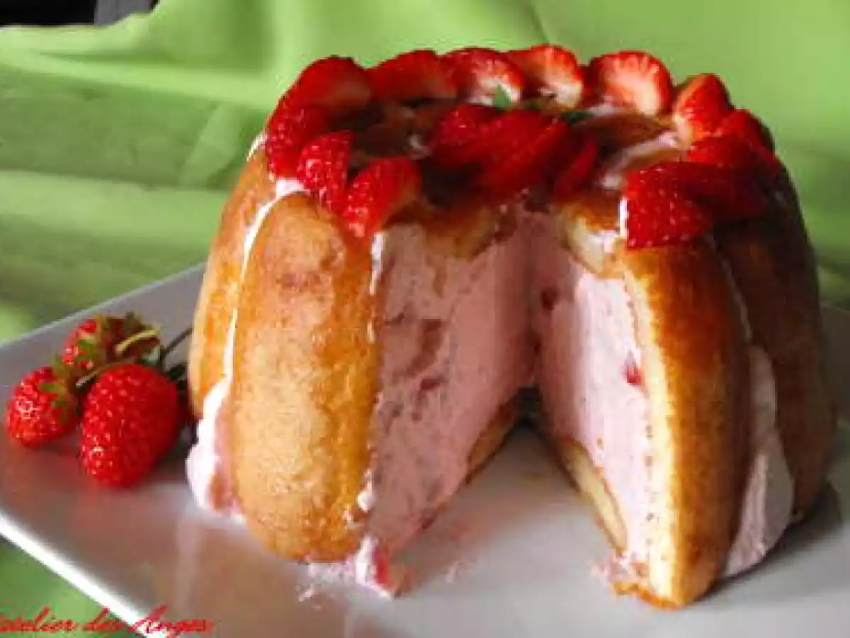 Charlotte aux fraises à l'agar-agar - photo 2