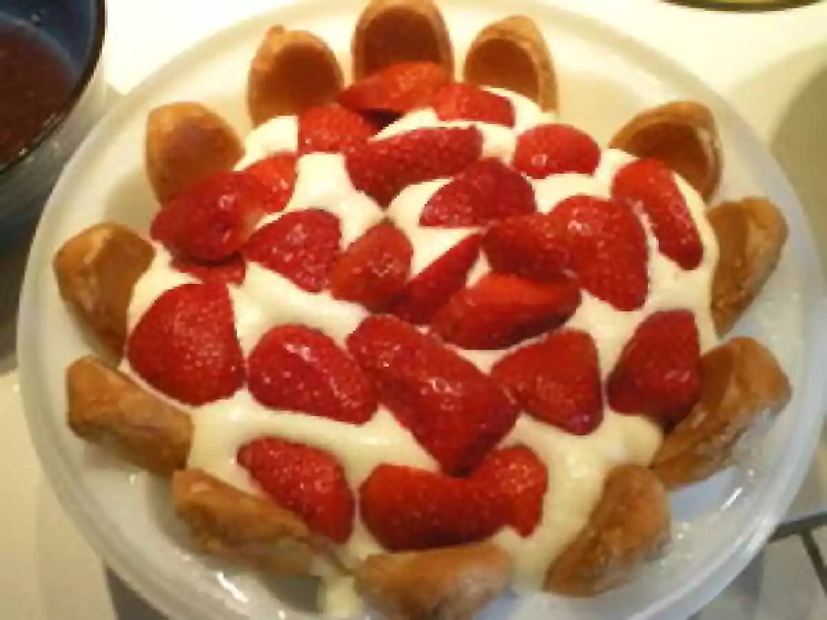 Charlotte aux fraises façon tiramisu