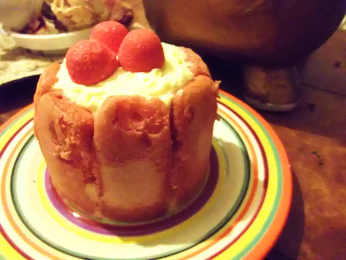 Charlotte citron et fraise Tagada