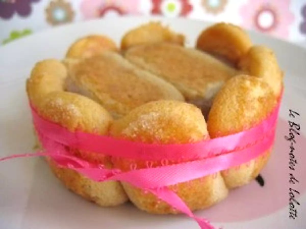 Charlotte crémeuse marrons/framboises?pour grands enfants !