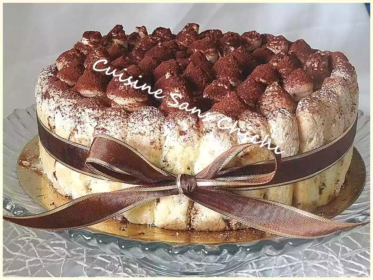 Charlotte, façon tiramisu à la pâte à tartiner.