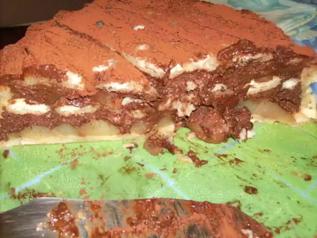 CHARLOTTE POIRE CHOCOLAT