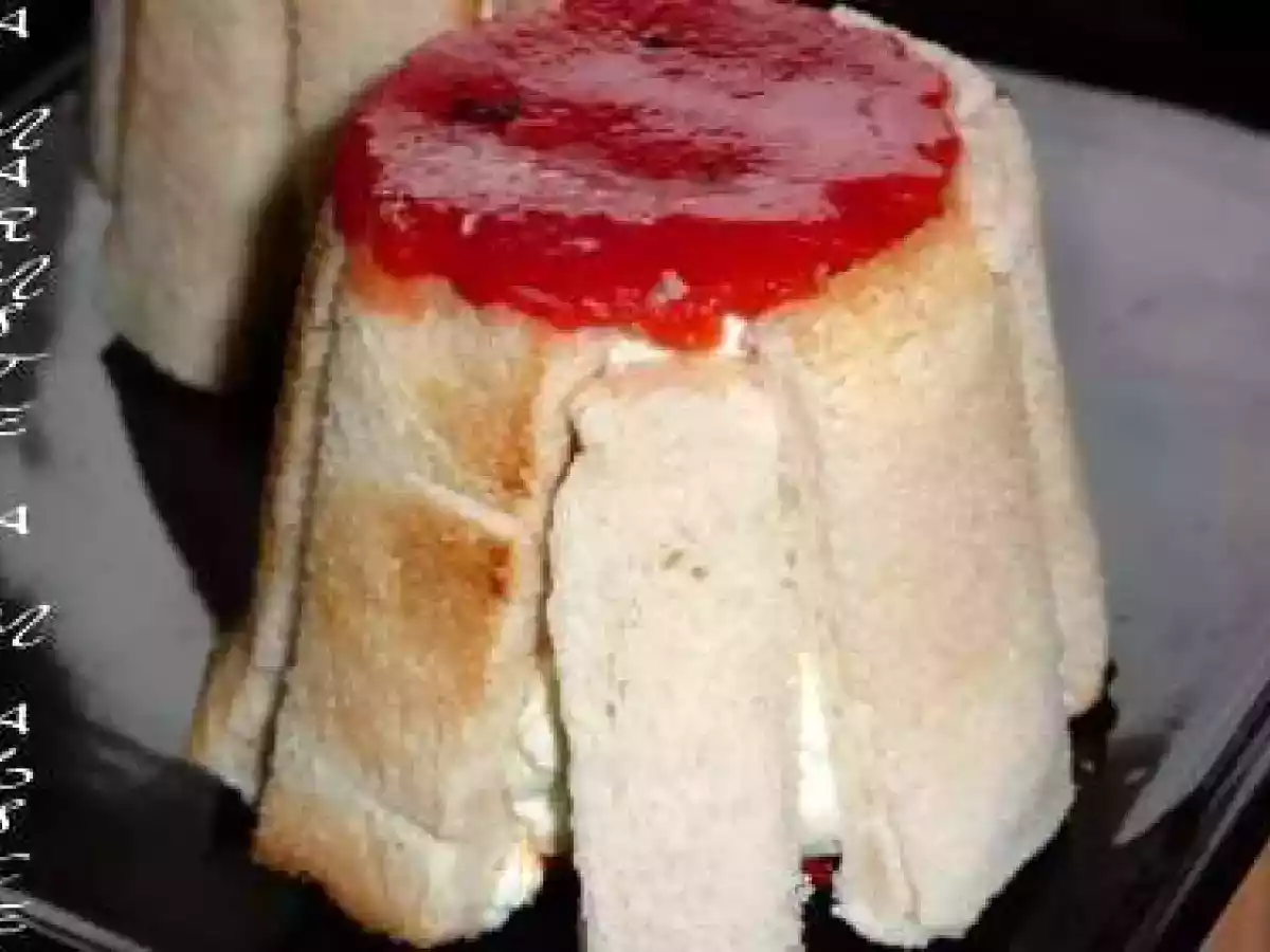 Charlottes au chèvre et poivron