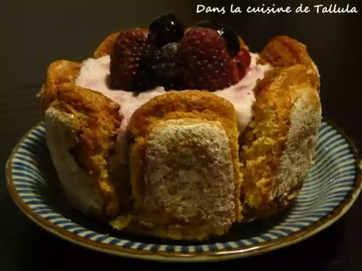 Charlottes aux fruits rouge et mousse à la ricotta