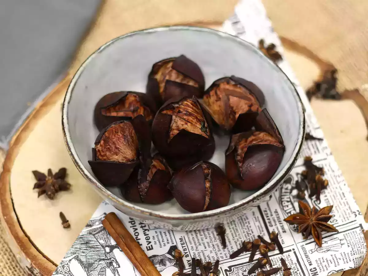 Châtaignes bouillies, recette et temps de cuisson