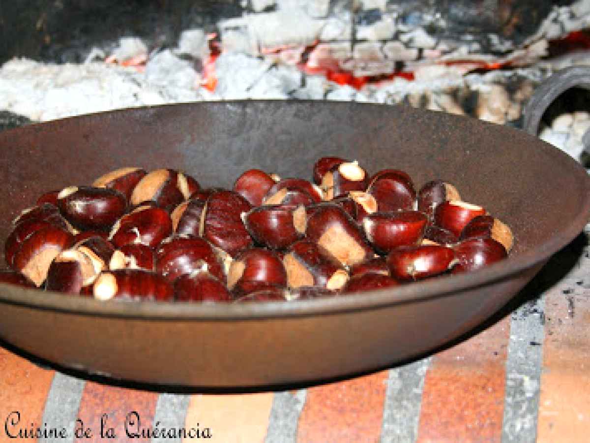 Châtaignes grillées au feu de bois, Recette Ptitchef