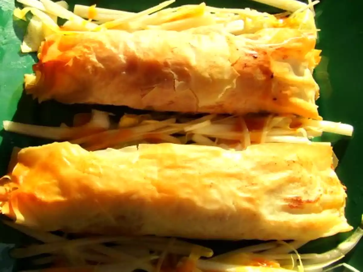 chaud-froid croustillant d'endive au jambon cru et caramel d'orange