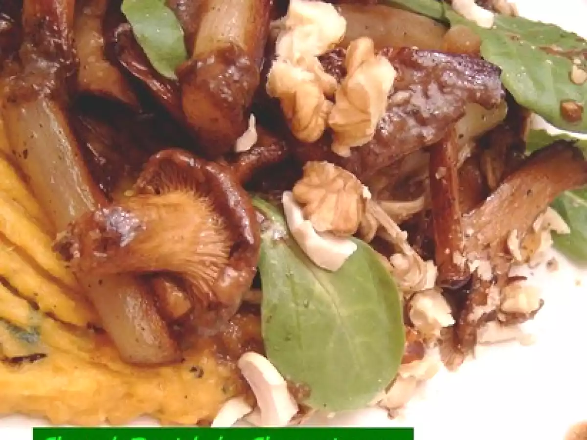 Chaud-Froid de Champignons en Salade de Scorsonères - photo 3