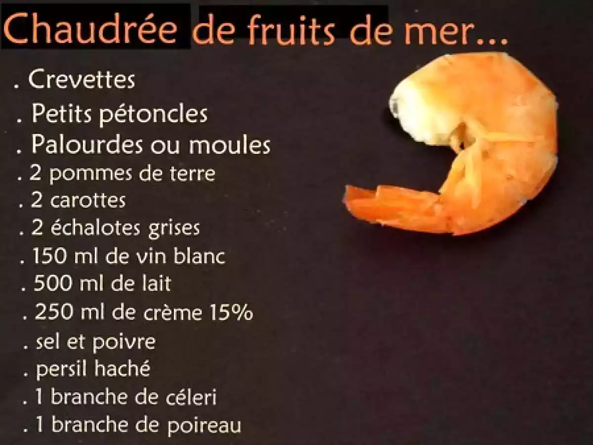 Chaudrée de fruits de mer - photo 2