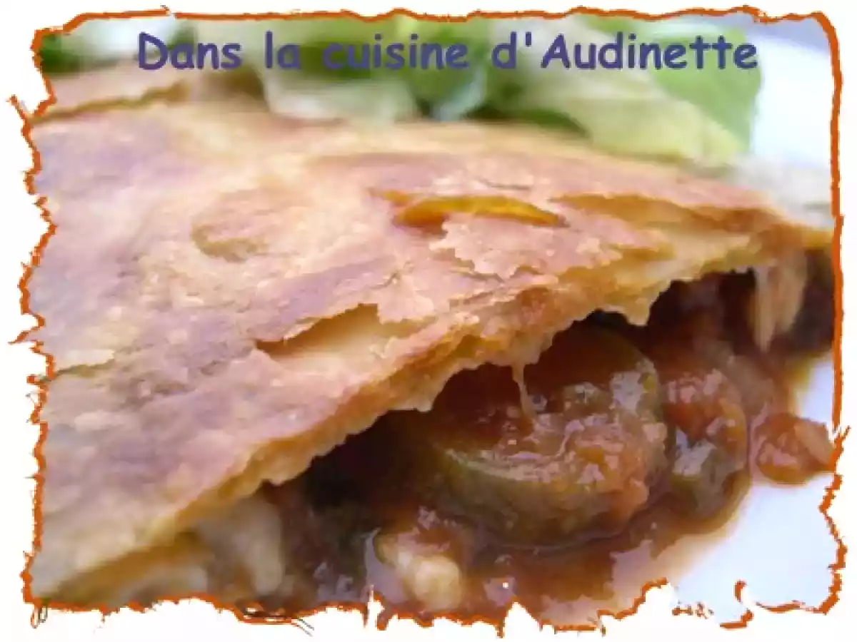 Chausson aux courgettes provençales et mozarella