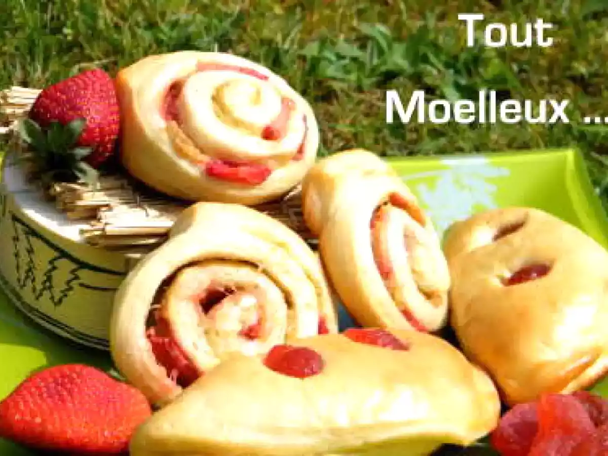 Chaussons briochés rhubarbe et fraise - photo 2