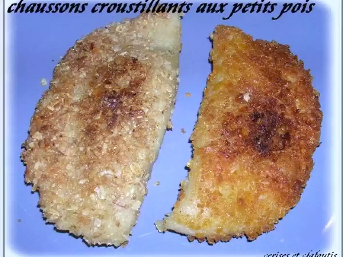 CHAUSSONS CROUSTILLANTS FOURRES AUX PETITS POIS - photo 2