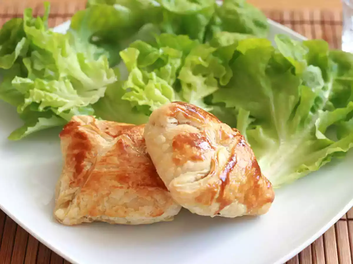 Chaussons feuilletés au boeuf, légumes & graines de cumin