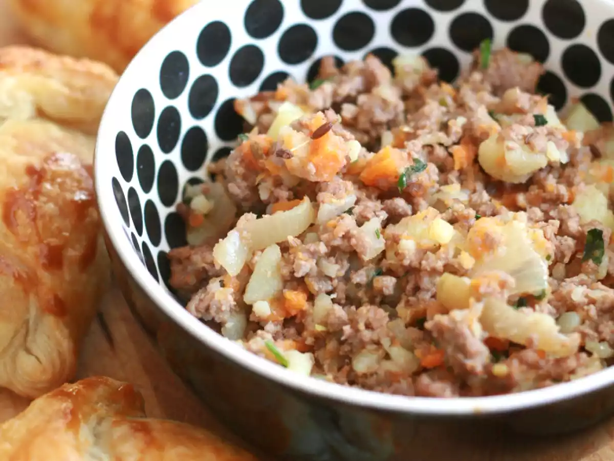 Chaussons feuilletés au boeuf, légumes & graines de cumin - photo 2