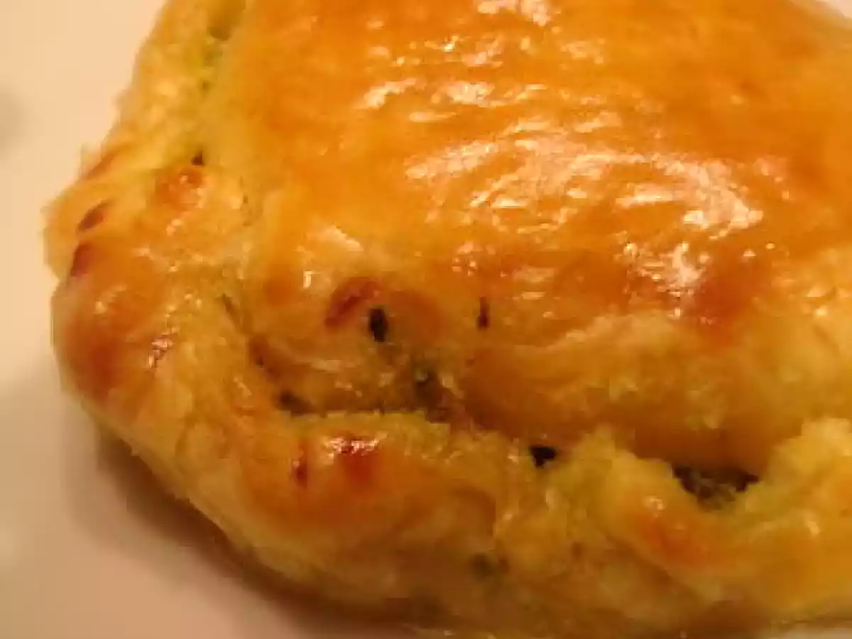 Chaussons feuilletés courgette-chèvre-basilic