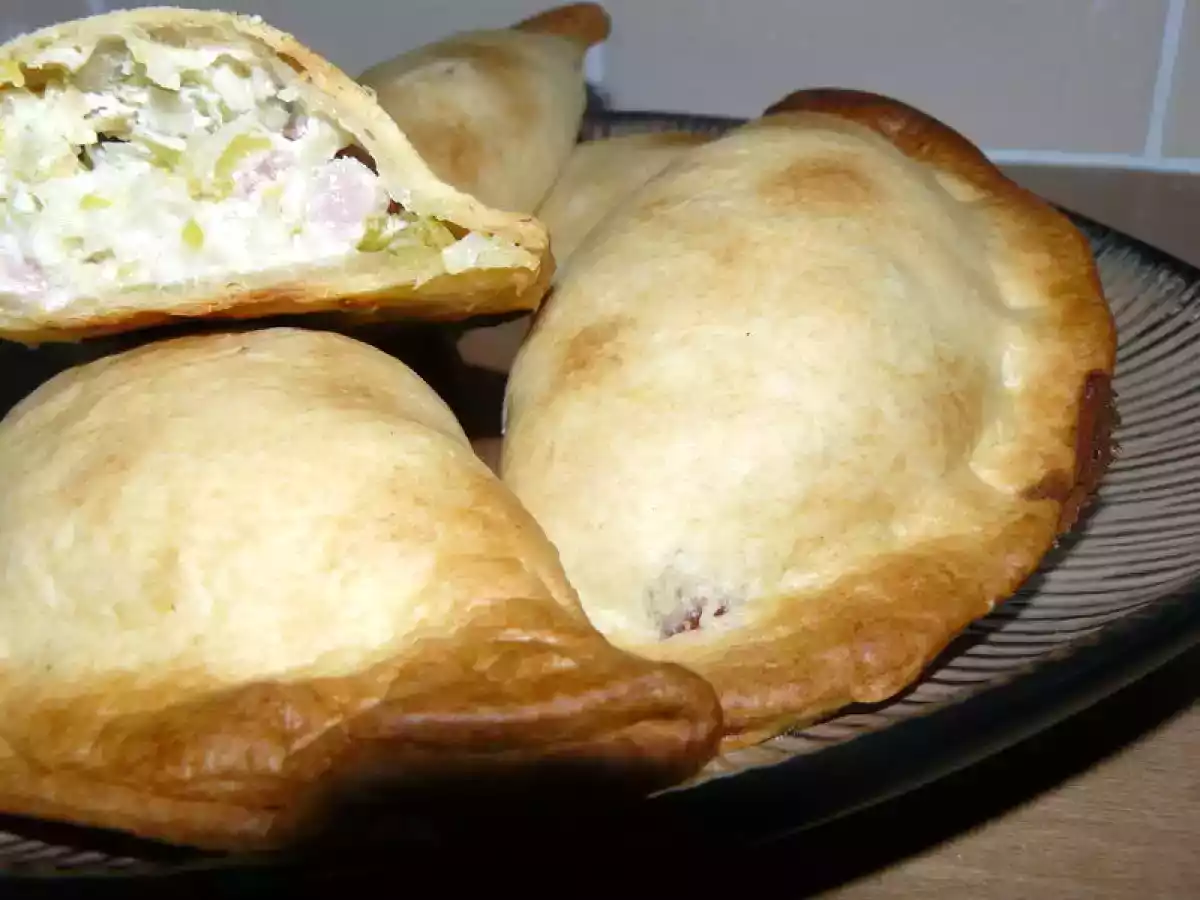 Chaussons poireaux lardons. - photo 2