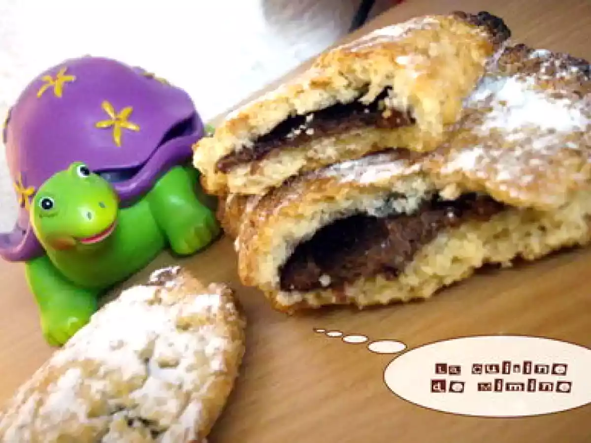 Chaussons sablés gourmands au NUTELLA ! (ou à la pomme)