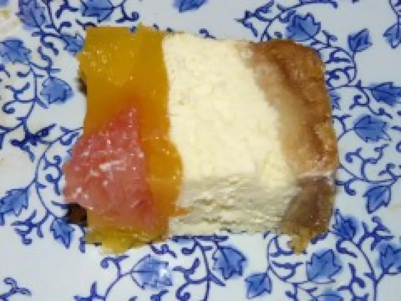Cheese-cake au citron et à la gelée d'agrumes