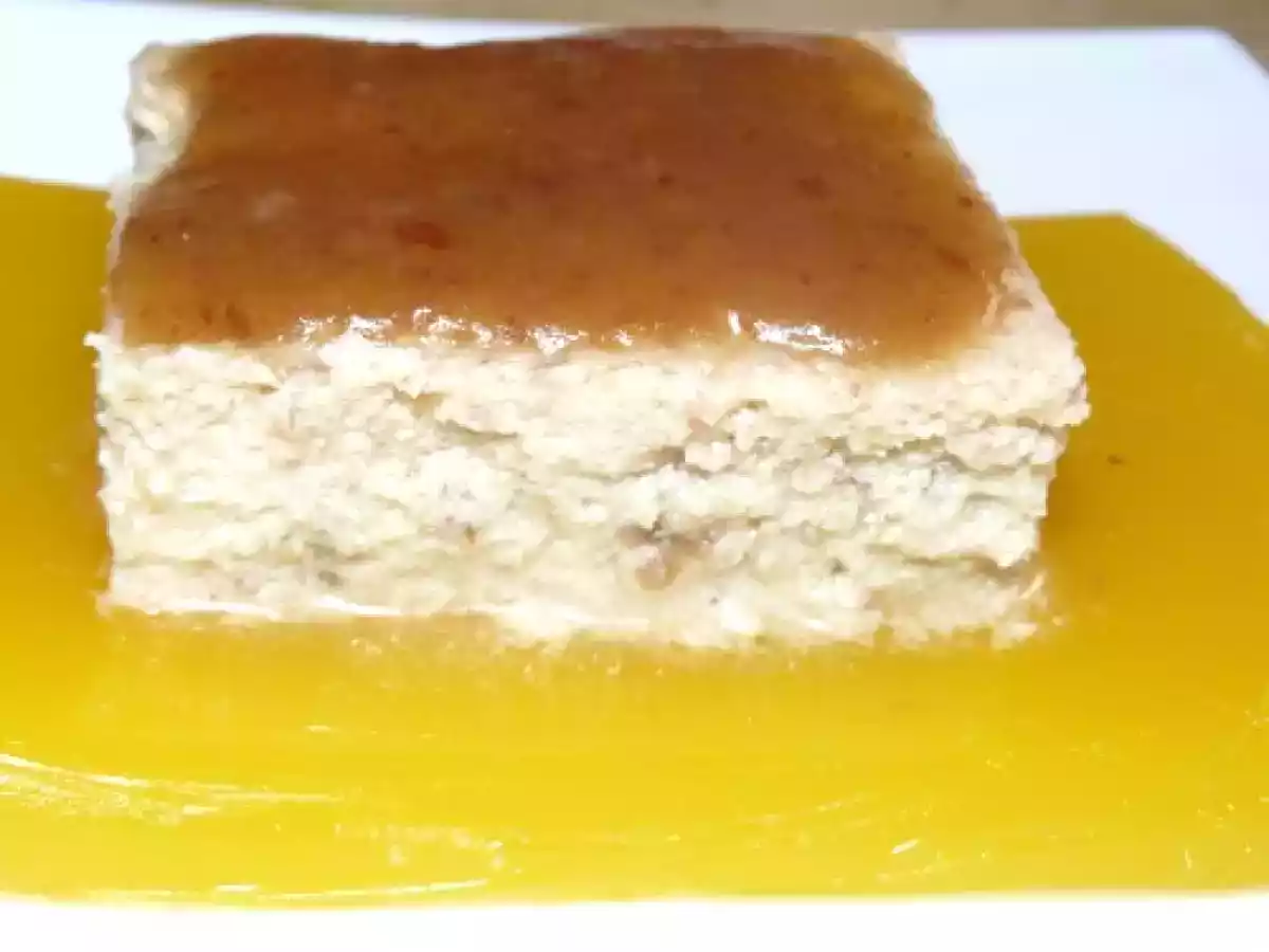 Cheese-cake aux dattes sur lit d'orange - passion