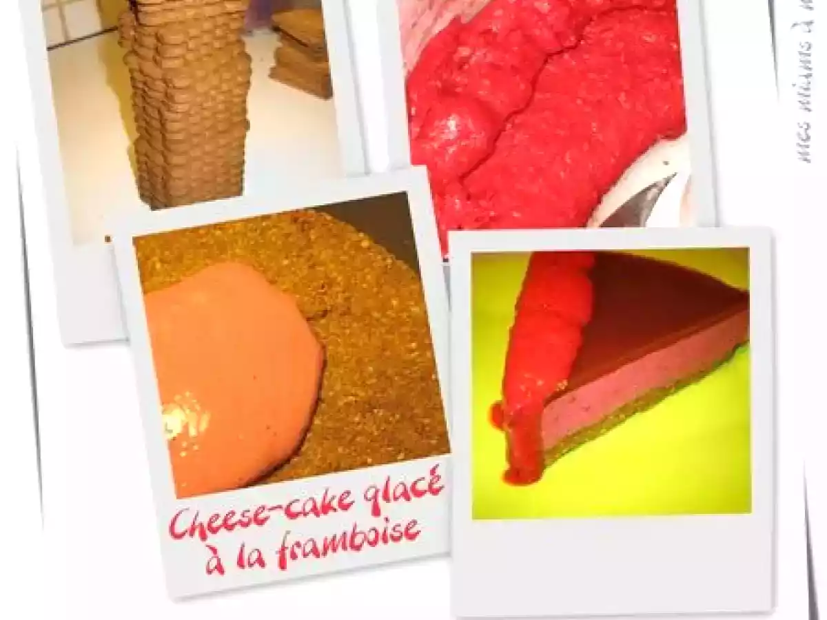 Cheese-cake glacé et light à la framboise