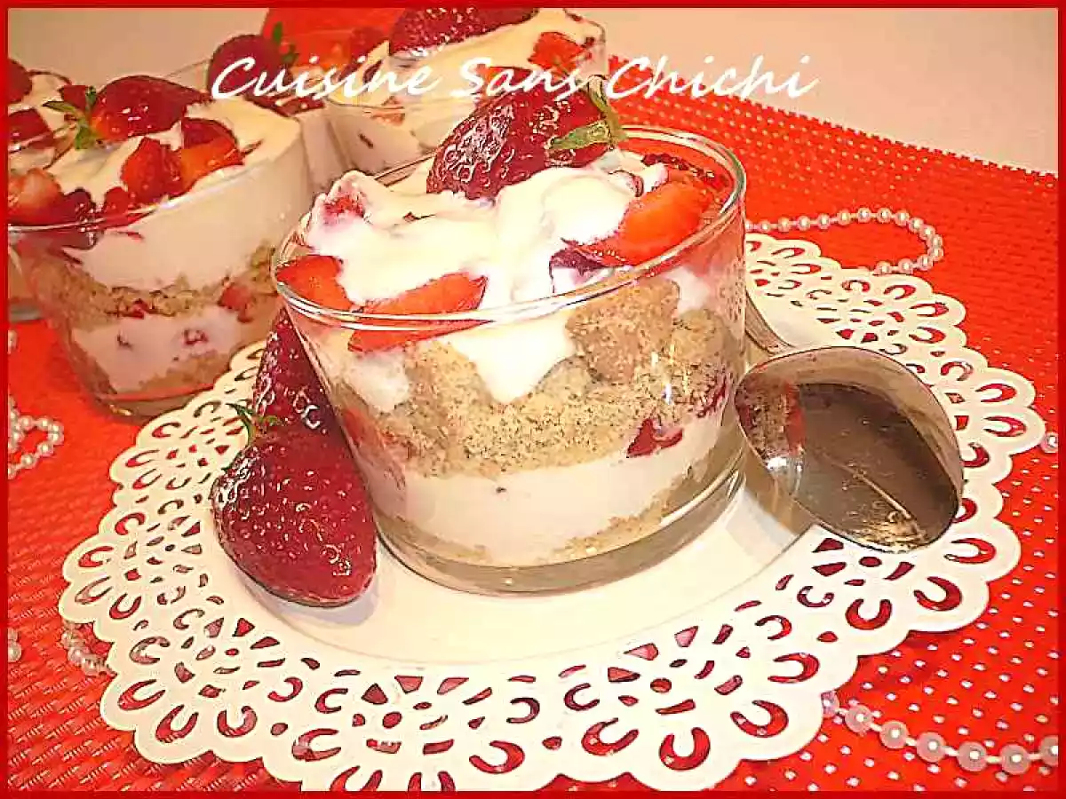 Cheese-cake individuel aux fraises