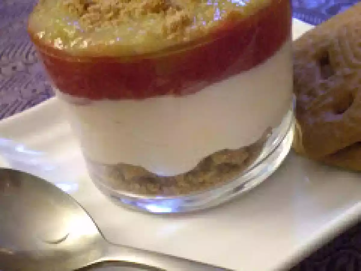 Cheese-cake Primavera version verrine: Rhubarbe et framboise