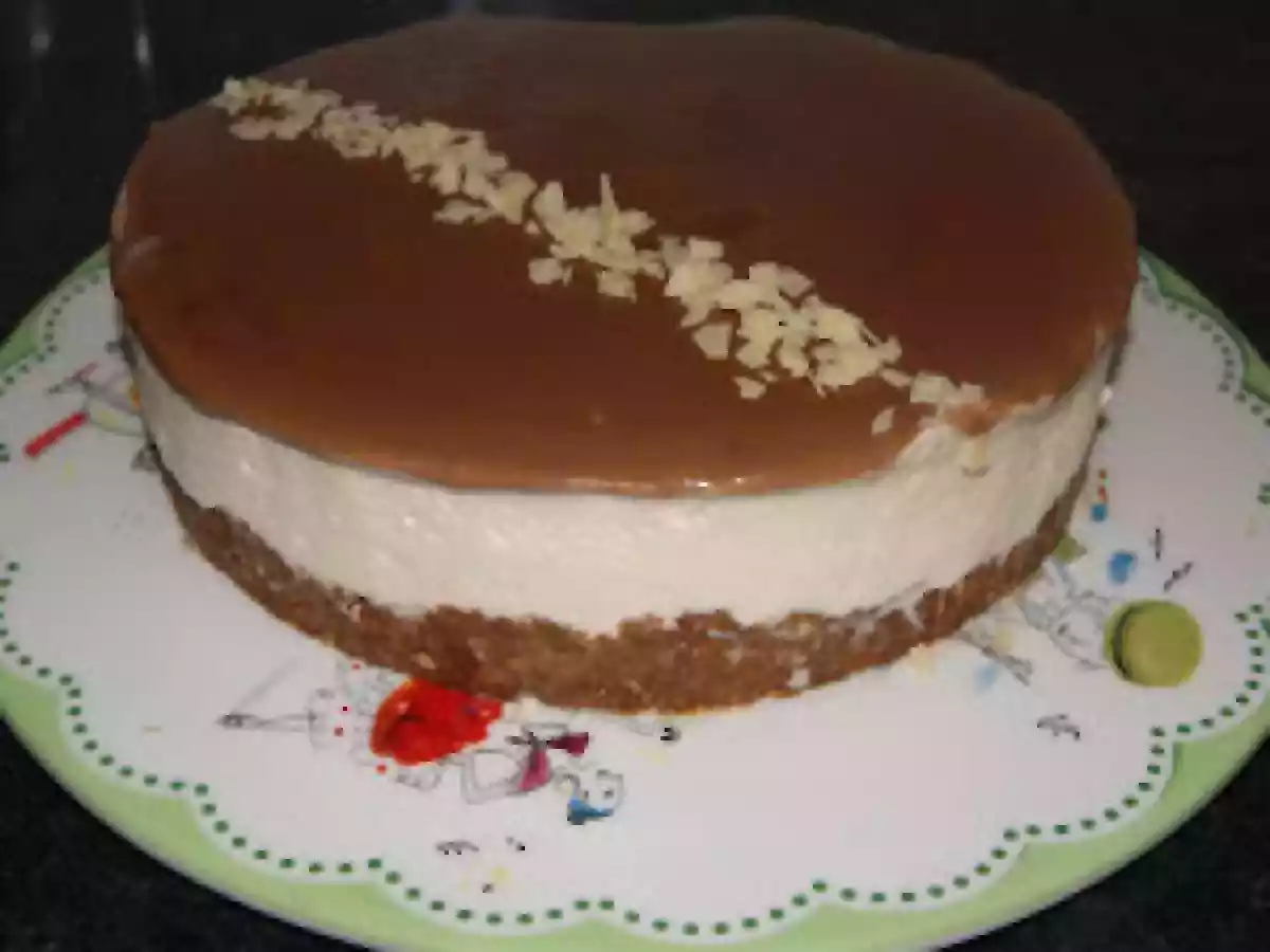 CHEESE CAKE SANS CUISSON AU CARAMEL ET SPECULOOS