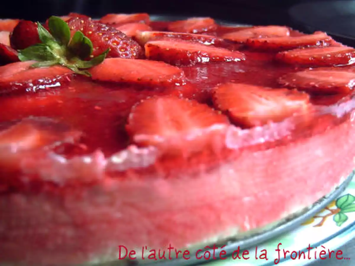 CHEESECAKE À LA FRAISE