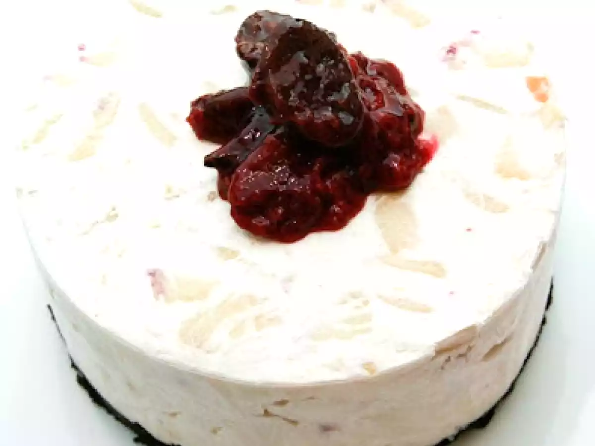 Cheesecake à la pêche