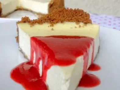 Cheesecake à la Vanille & son Coulis de Fraises