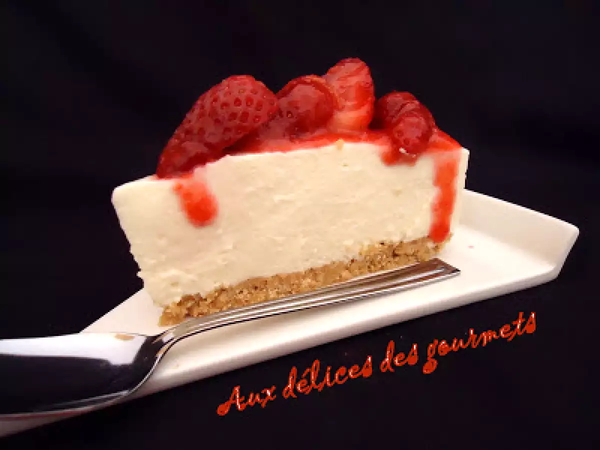CHEESECAKE AU CHOCOLAT BLANC ET AUX FRAISES - photo 4