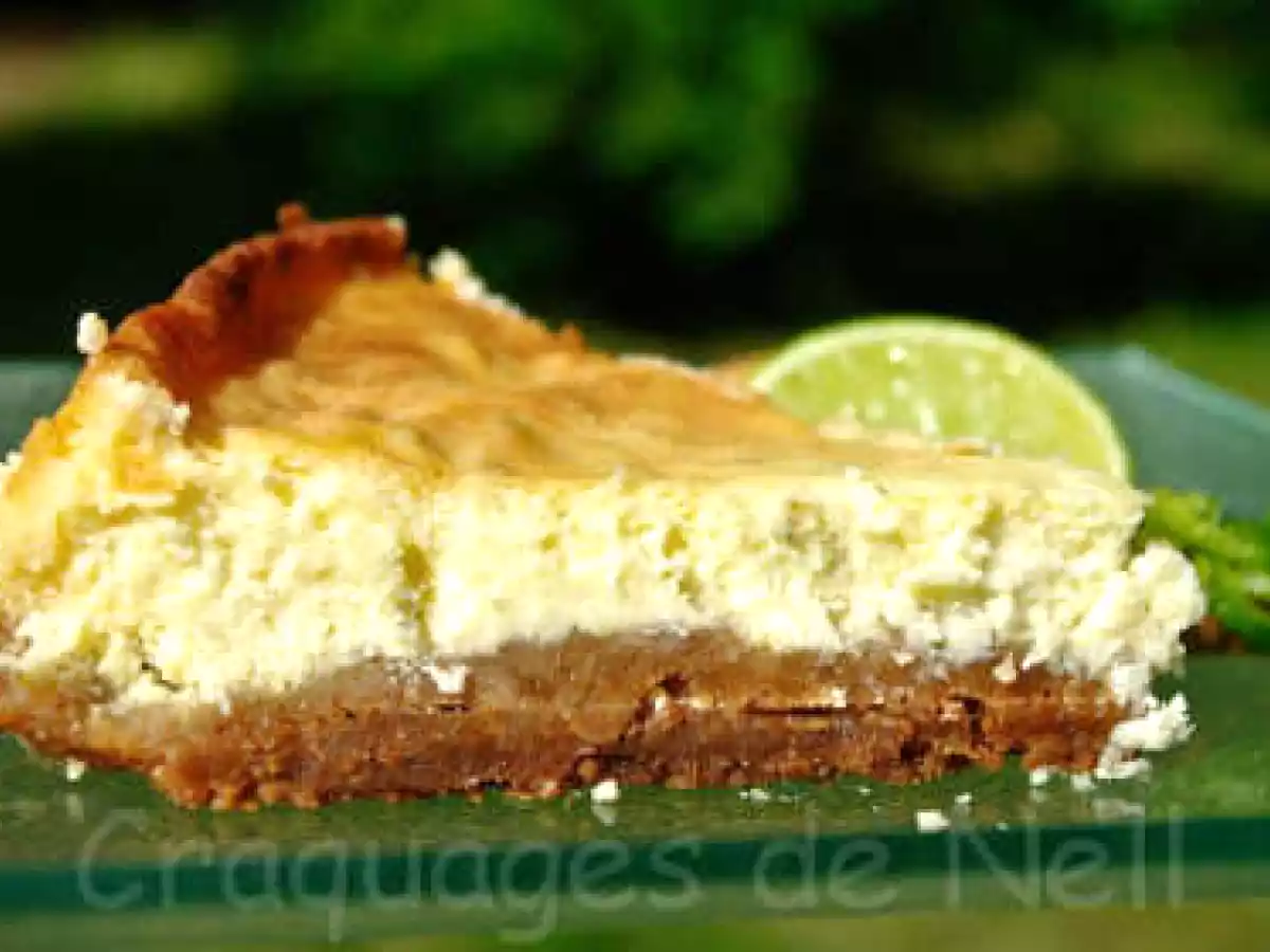 Cheesecake au citron vert & speculoos