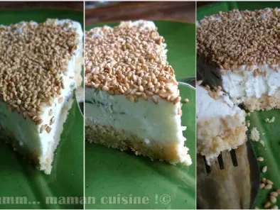 Cheesecake au fromage de chèvre & aux herbes (à l'agar agar)
