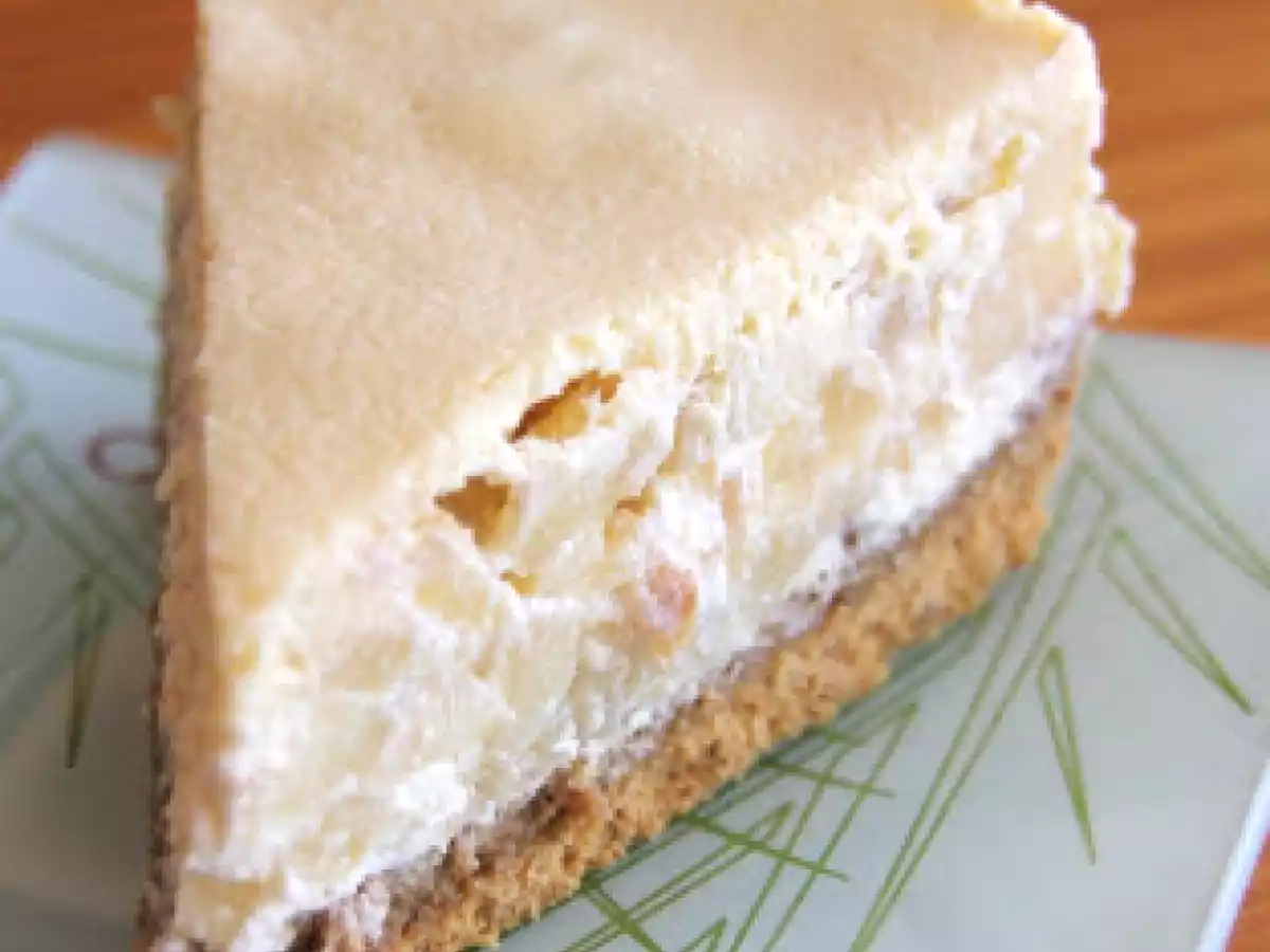 Cheesecake au sirop d'érable et pommes