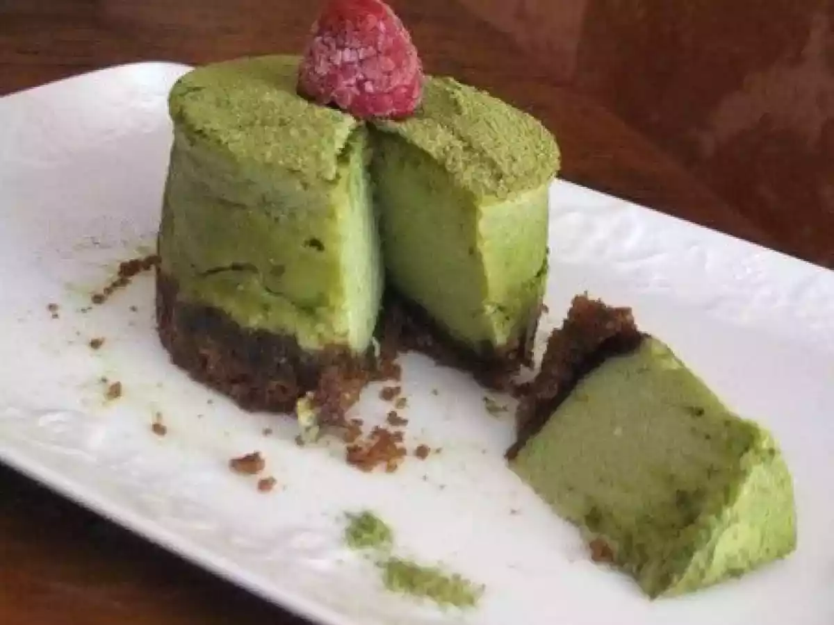 Cheesecake au thé vert matcha