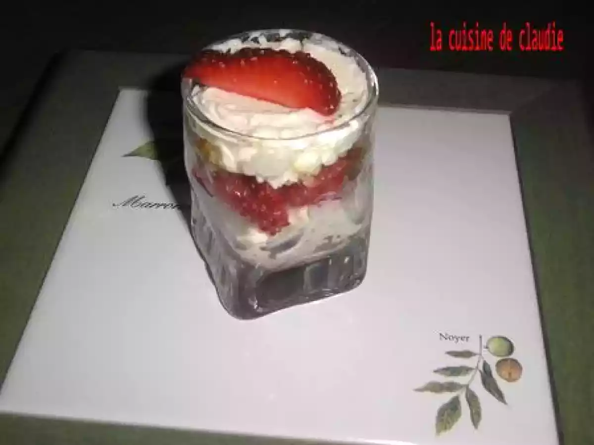 Cheesecake aux fraises en verrine - photo 2