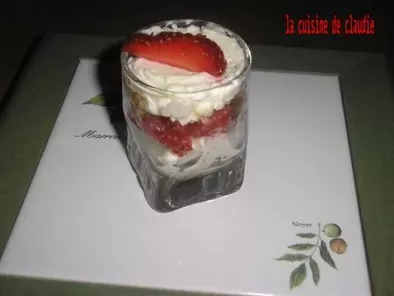 Cheesecake aux fraises en verrine - photo 2