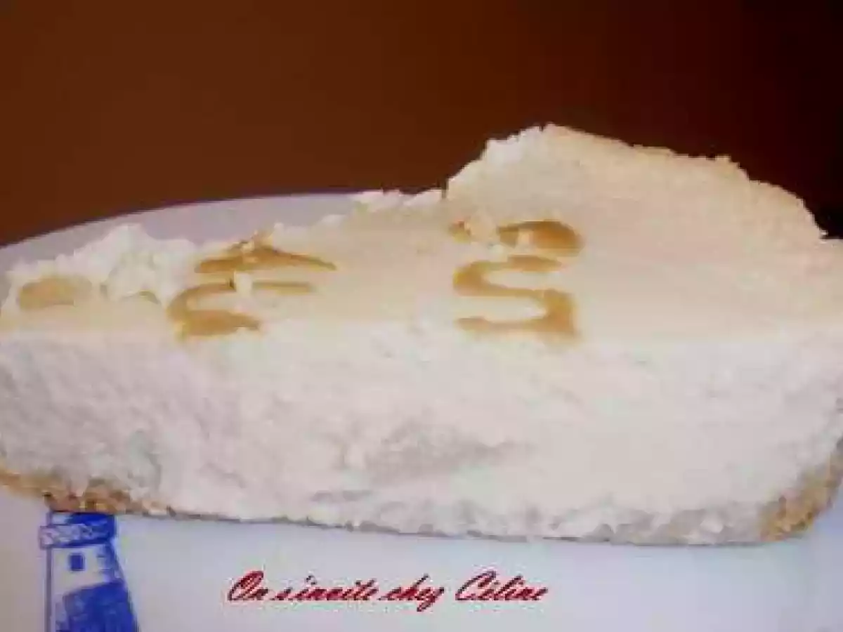 Cheesecake aux poires et caramel au beurre salé