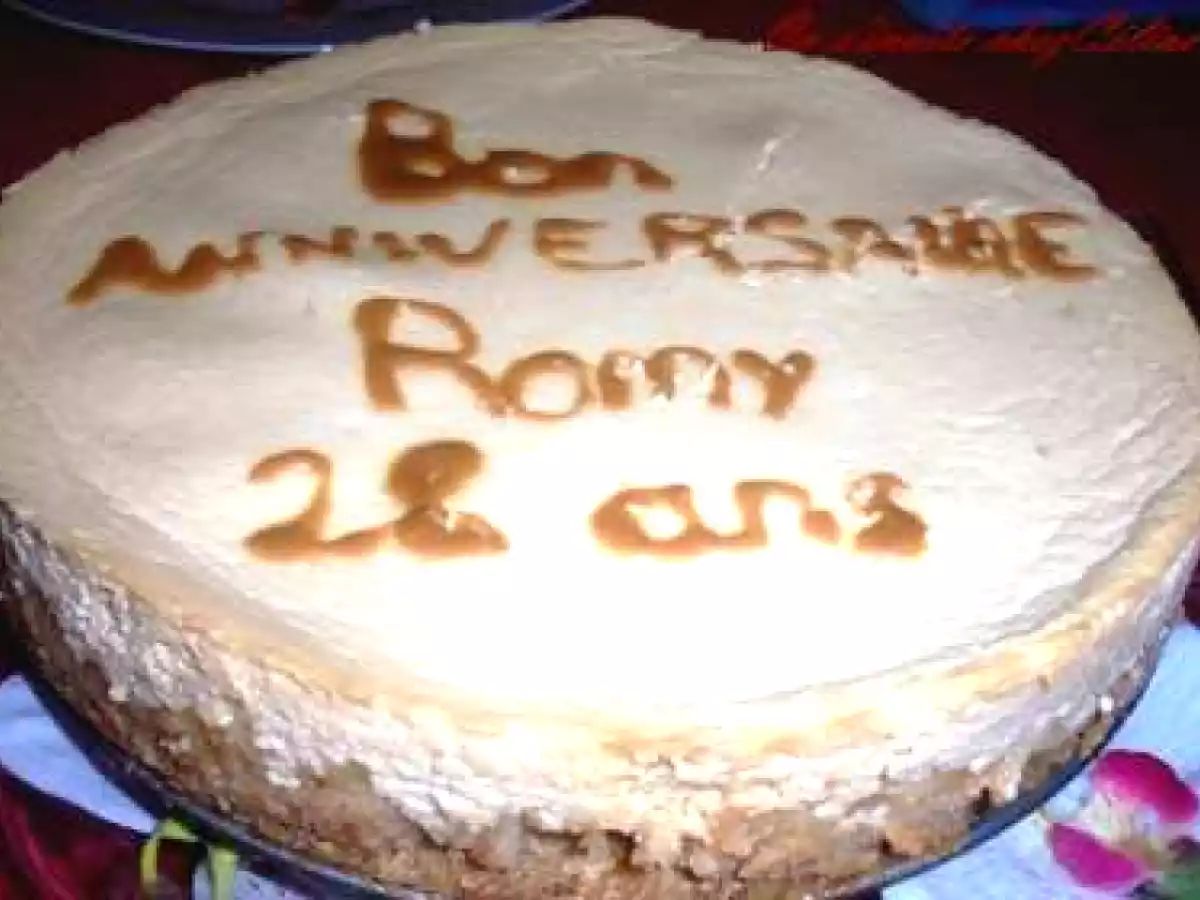 Cheesecake aux poires et caramel au beurre salé - photo 2