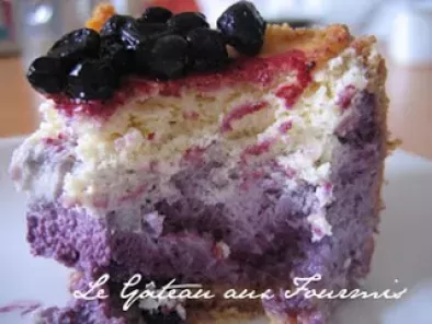 Cheesecake Chantilly/Myrtilles façon Blueberry Pie avec une pointe de Coco, photo 3
