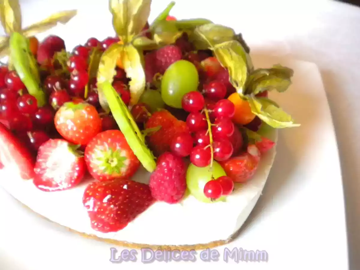 Cheesecake en cœur aux fruits frais - photo 3