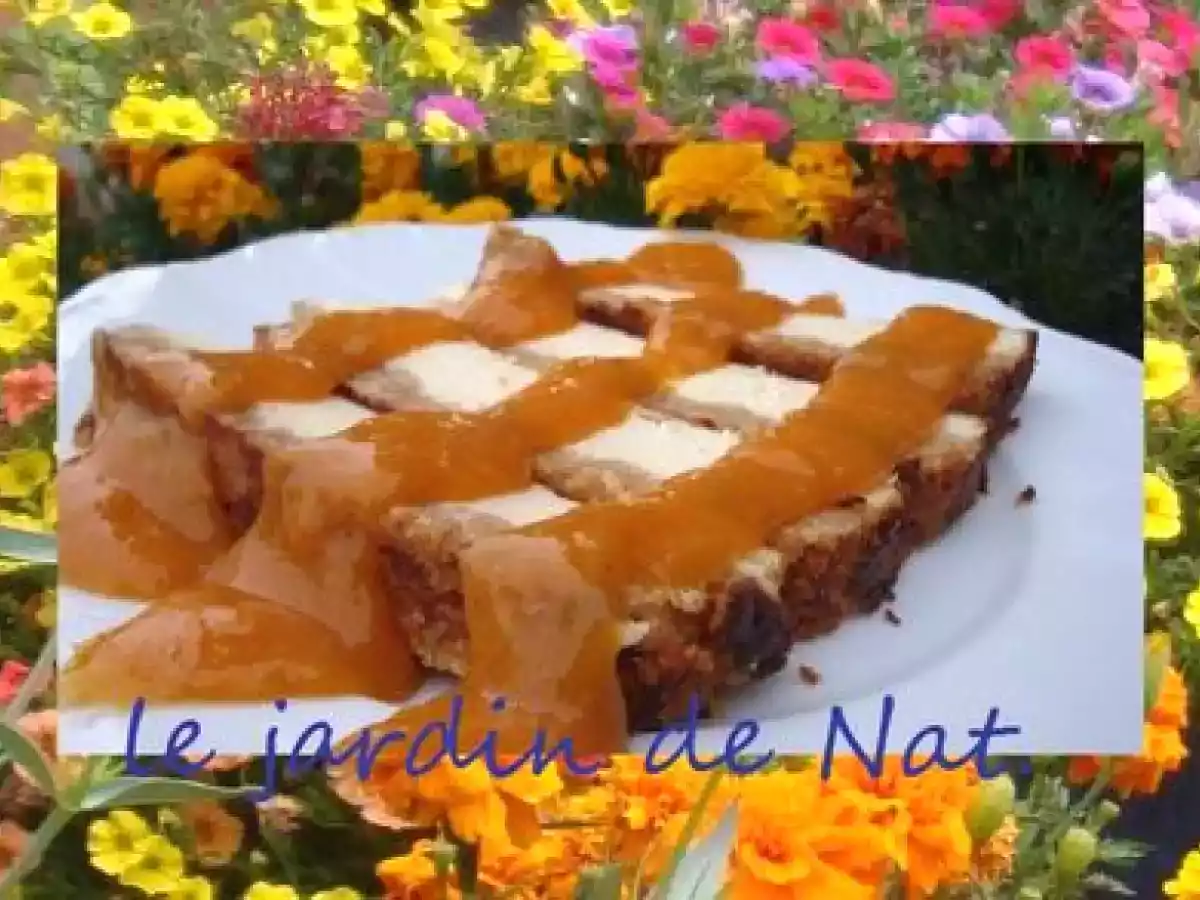 Cheesecake et son petits coulis d'abricots