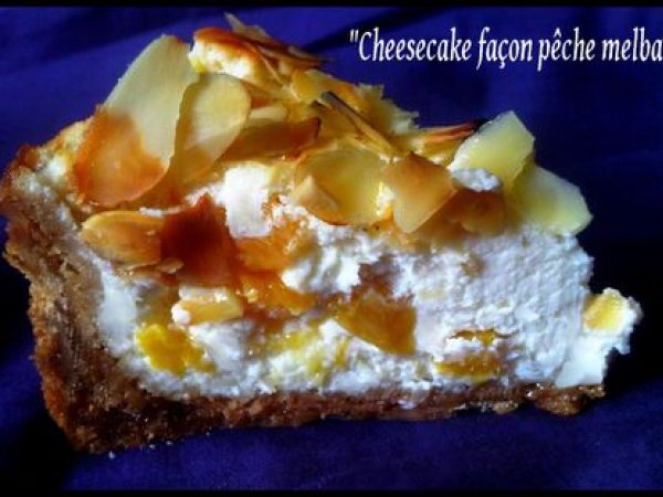 Cheesecake façon pêche Melba