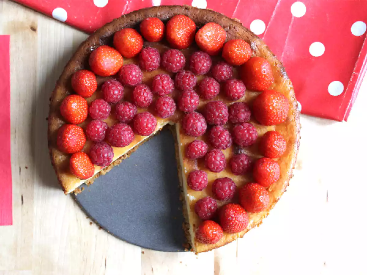 Cheesecake fraises et framboises