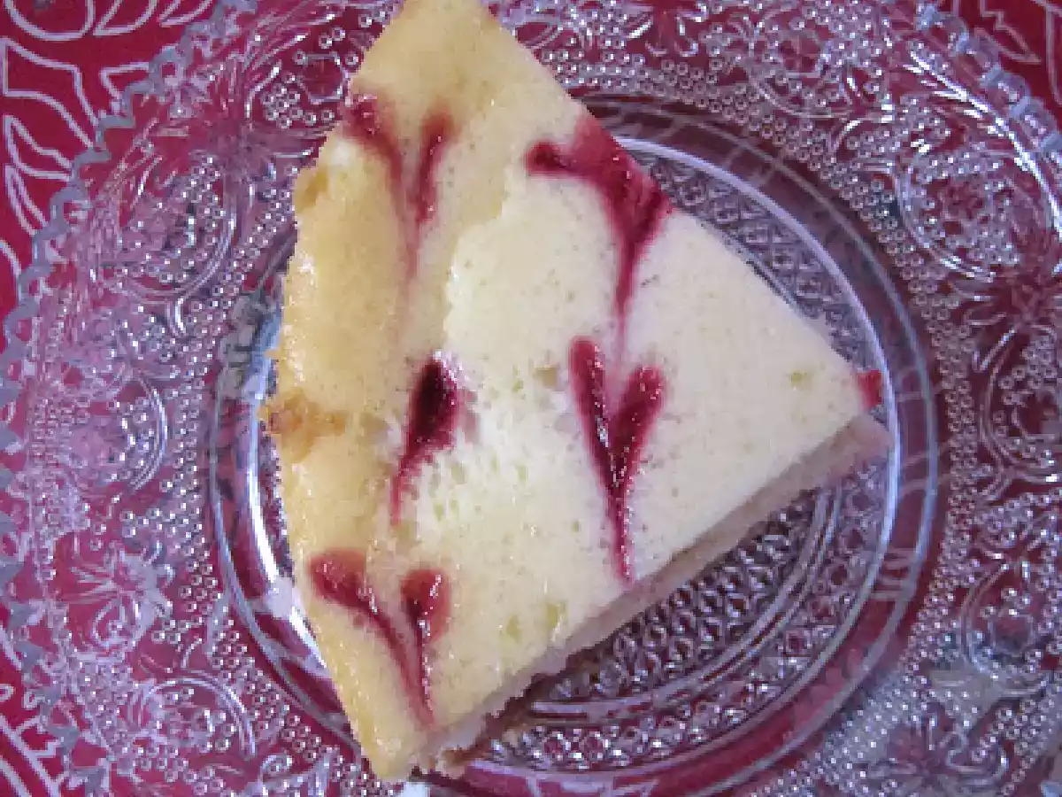 Cheesecake marbré à la Framboise