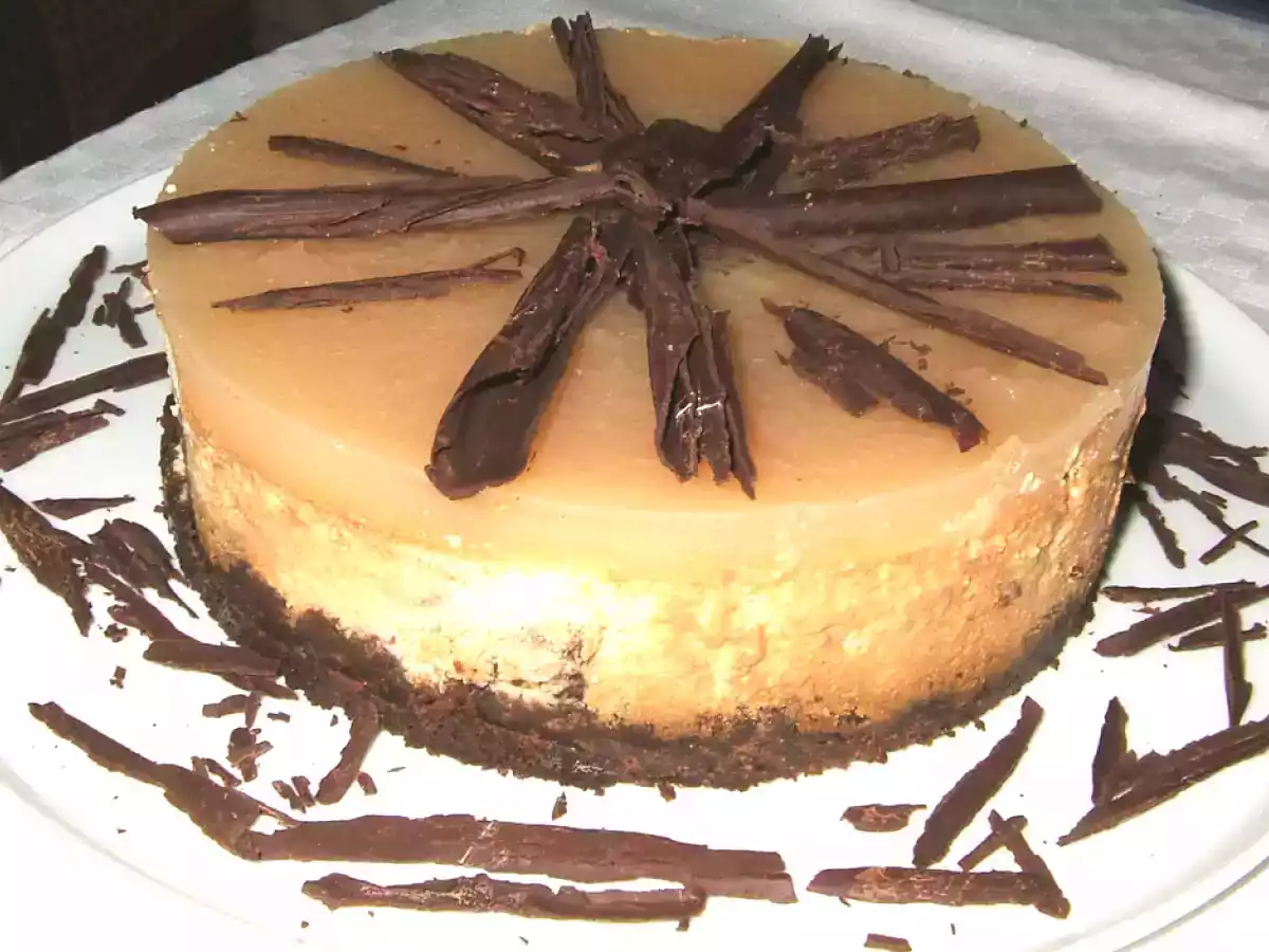 Cheesecake poire-chocolat