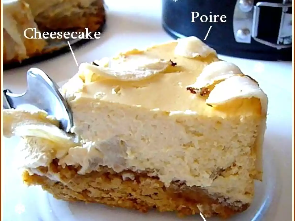 Cheesecake poire et pain d'épice